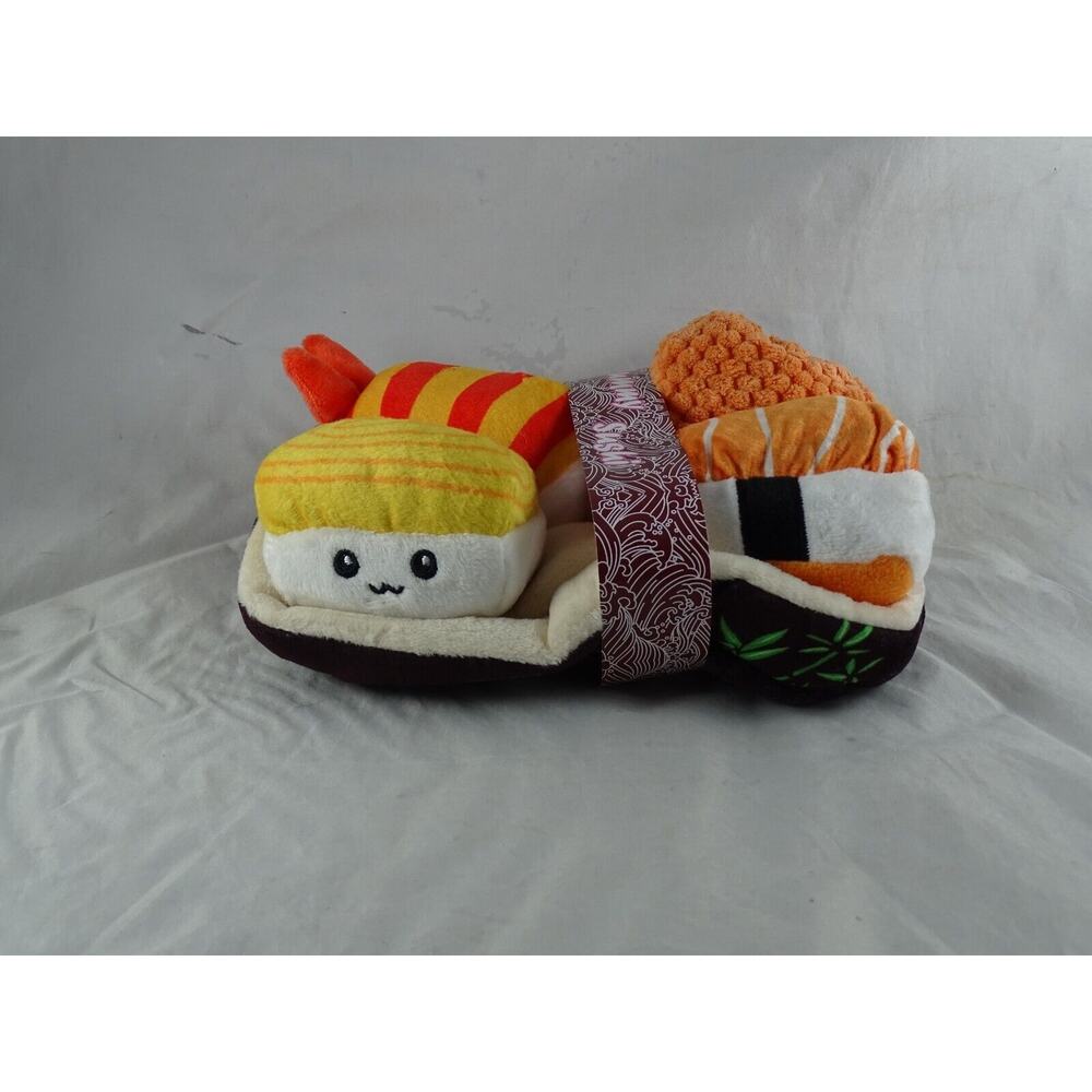 Yummy Sushi Dog Toy Set Plush with Squeakers Vibrant Life Cozy Buddy New